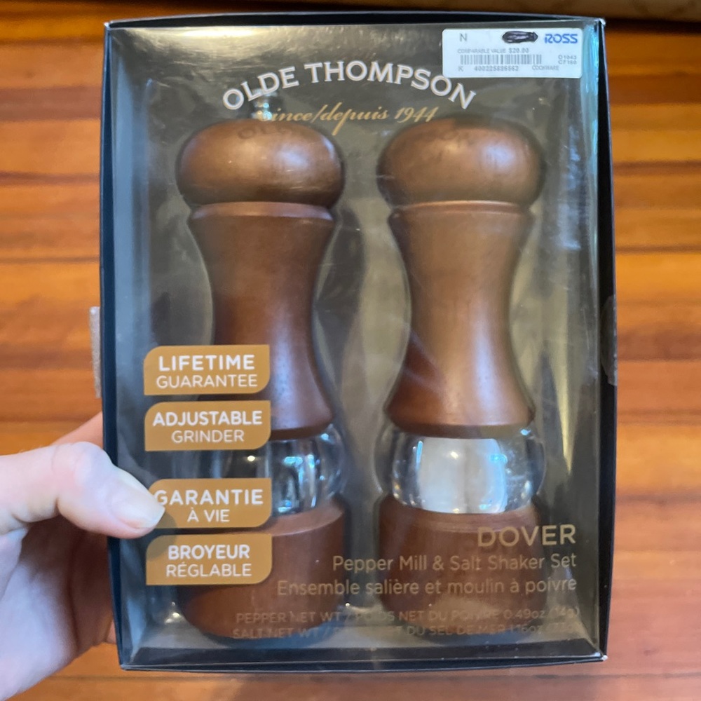 Olde Thompson Dover Salt and Pepper Wood Shakers
